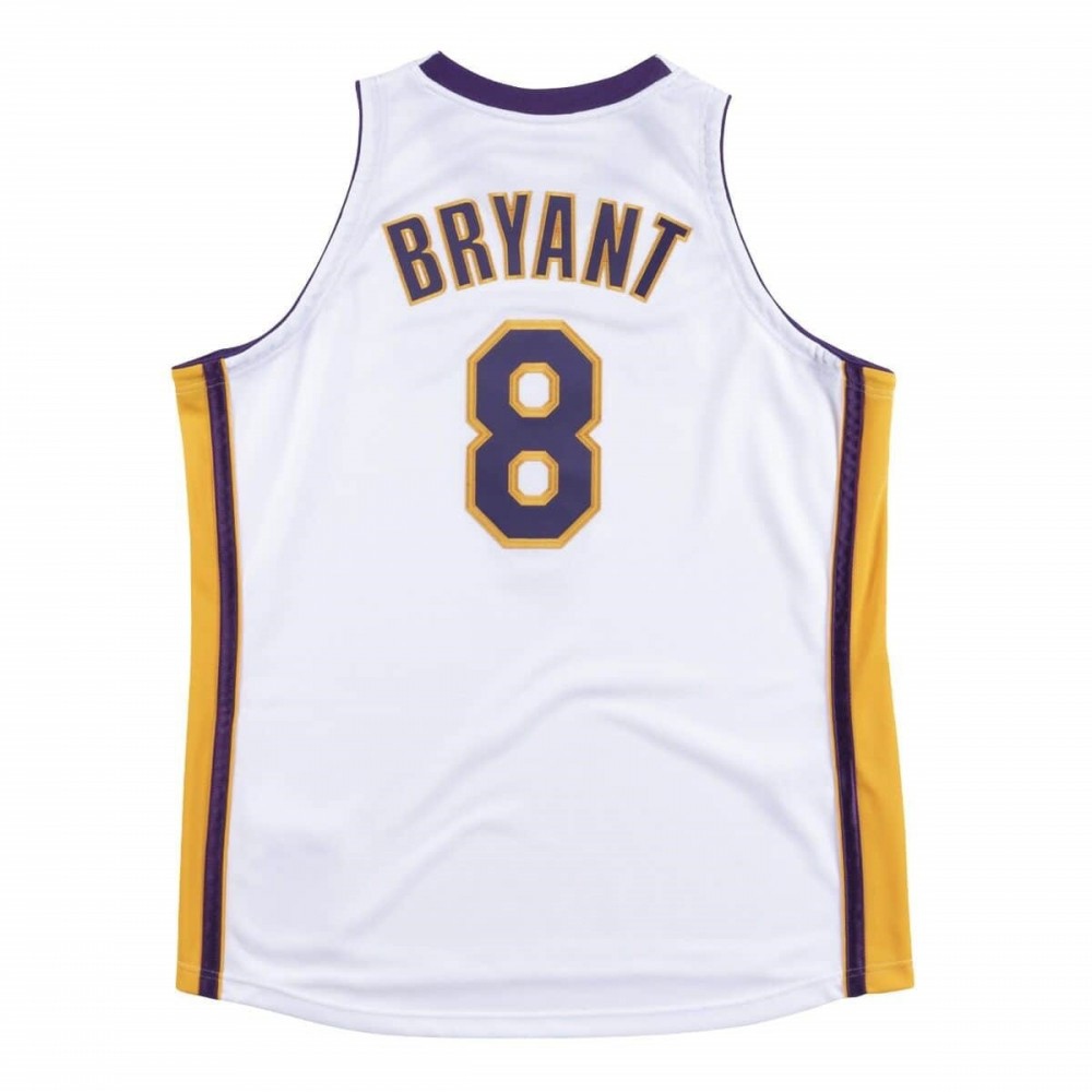 Men's Los Angeles Lakers Kobe Bryant #8 Throwback White 2003-04 Hardwood Classics Jersey-Pro Kit Vault | Brand New 26/27 Sports Jerseys
